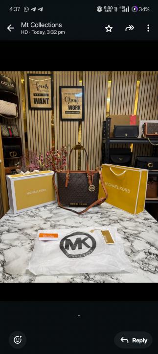 Michael Kors Jet Set Travel With Box And Dust Bag Including Carry Bag (Brown)