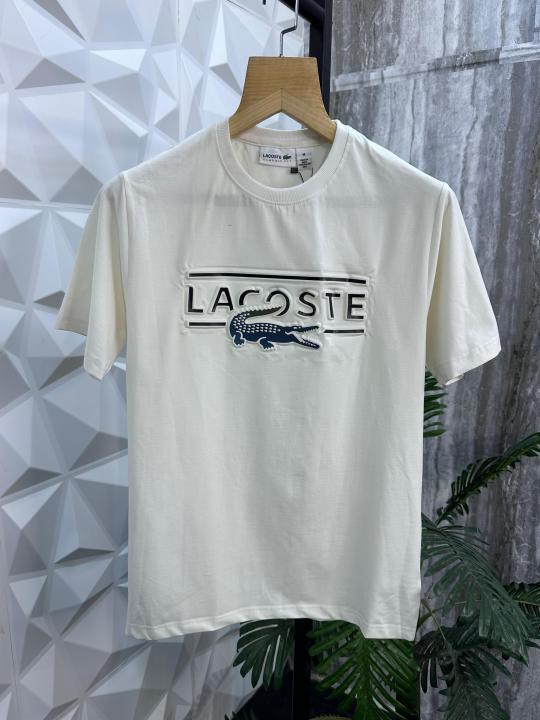 LACOST E ROUND NECK T-SHIRT 1161 WHITE