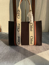 Chloe canvas tote bag with dust bag(688 1 black)