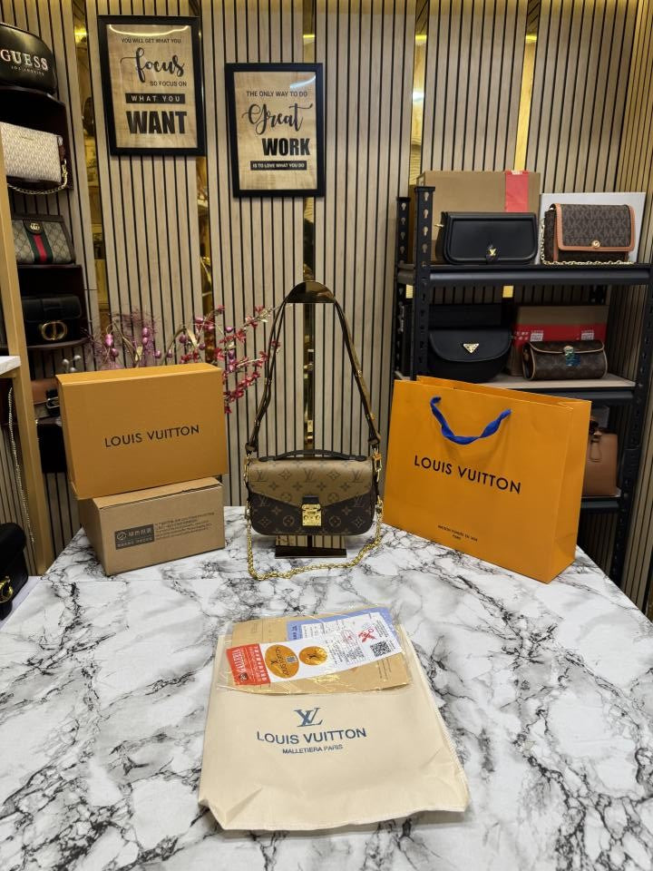 Louis Vuitton Metis Shoulder Bag With Box And Dust Bag Including Carry Bag (coffee Brown)