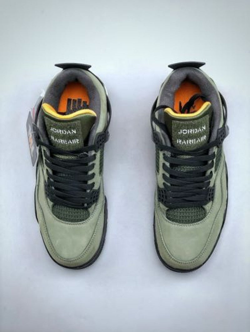 Nikee Air Jordan 4 X Undefeated Olive Green Semi UA