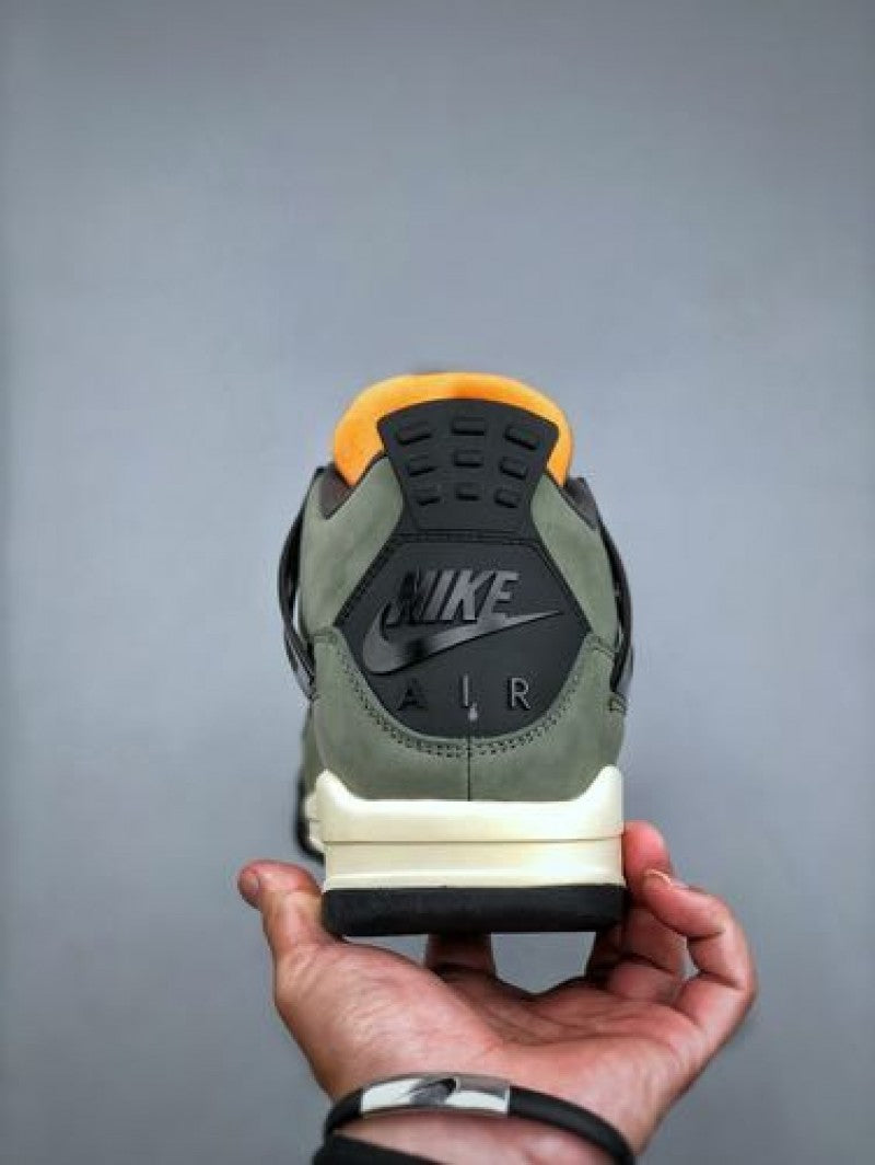 Nikee Air Jordan 4 X Undefeated Olive Green Semi UA