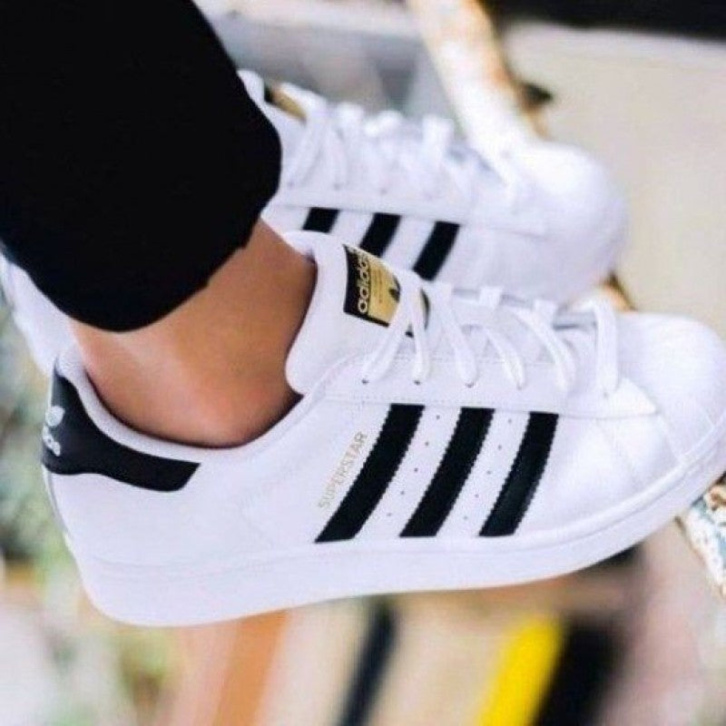 Adidass Superstar White Black Leather Fix #170