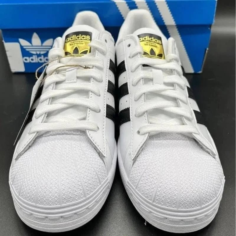 Adidass Superstar White Black Leather Fix #170