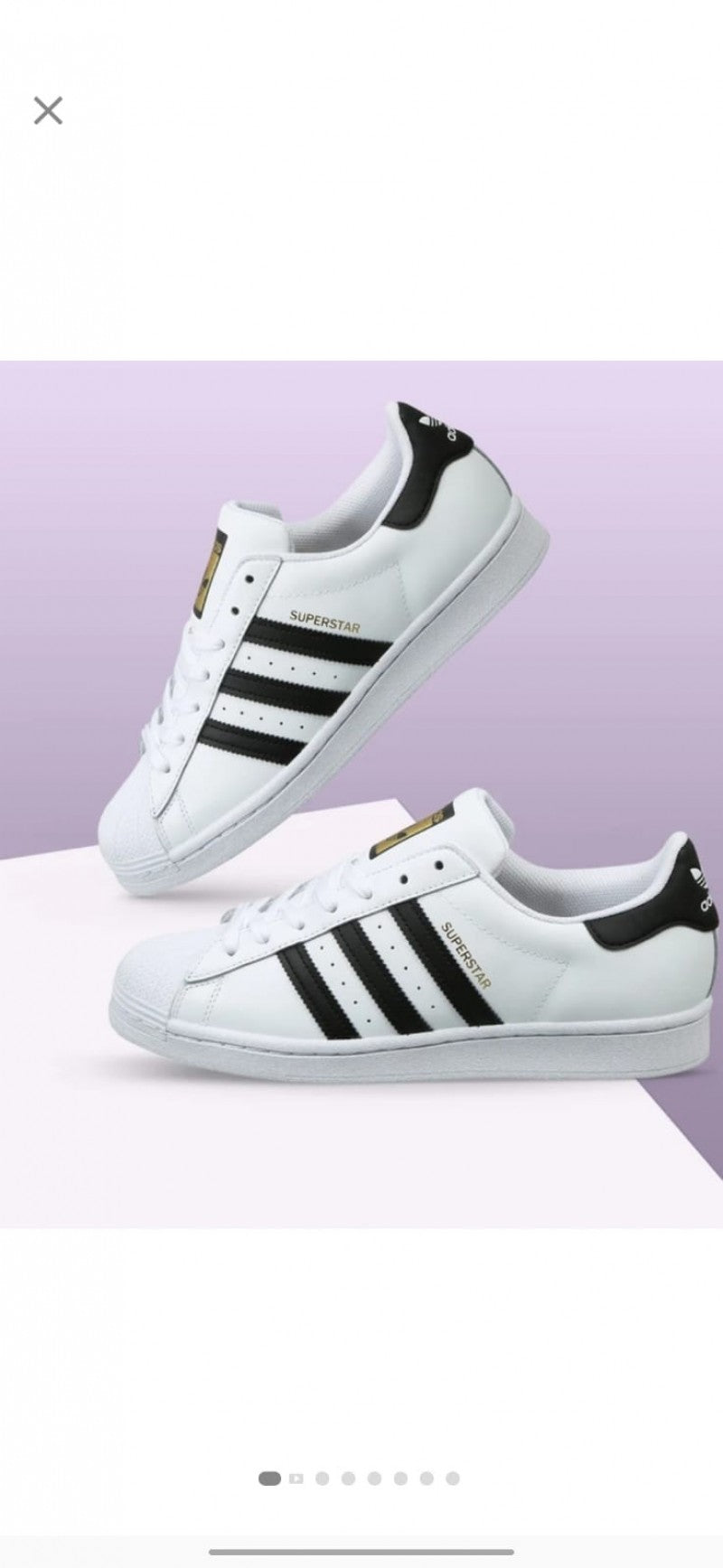Adidass Superstar White Black Leather Fix #170