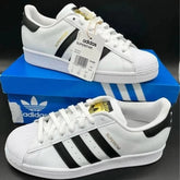 Adidass Superstar White Black Leather Fix #170