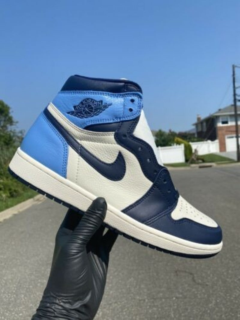 Nikee Air Jordan 1 Retro High Obsidian Blue Semi UA #176