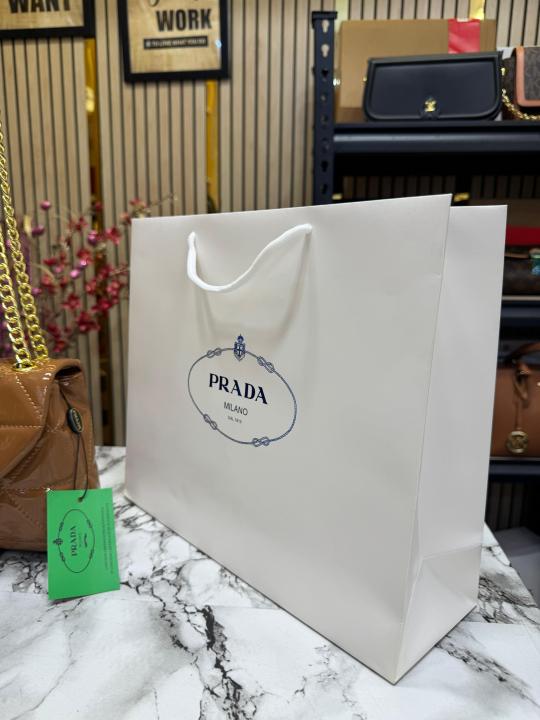 Prad  a Quilted Spectrum Shoulder Bag With Box And Dust Bag Including Carry Bag (9861 1 Brown)