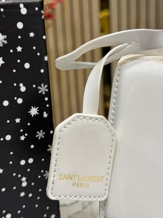 (Ysl) Yves Saint Laurent Sunset Bag With Box And Dust Bag (2345 White)