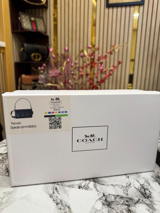 COAC H TABBY SHOULDER BAG WITH OG BOX AND DUST BAG (Black BLACK)