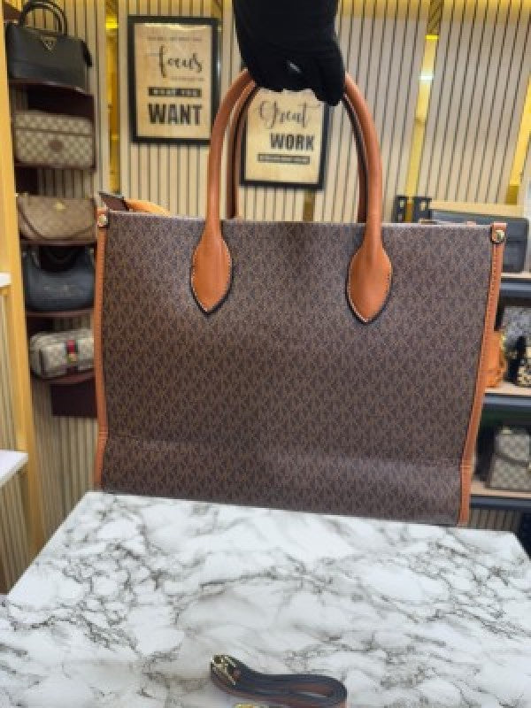 Michael Kors Mirella Tote Bag With Dust Bag Including Card 22320 Coffee Brown