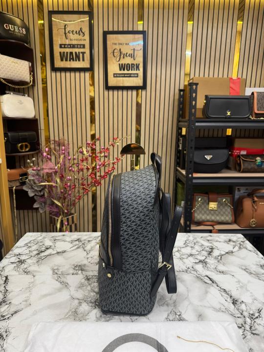 Michael Kors Kenley Backpack Premium Quality With Dust Bag (Black)