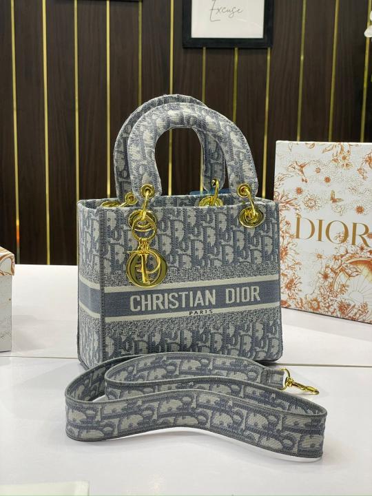 Dior lady D lite grey D with og box (grey)