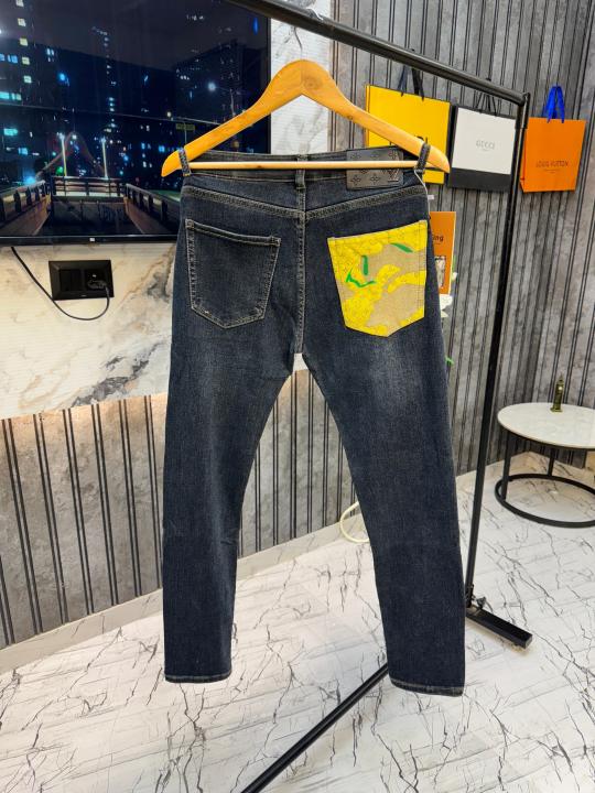 Louis vuitton 100% Turkey Imported Normal Fit Hyperflex Denim Jeans