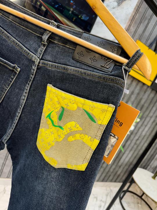 Louis vuitton 100% Turkey Imported Normal Fit Hyperflex Denim Jeans