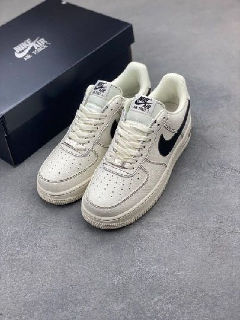 Nikee Airforce 1 LV8 Leather Cream Black