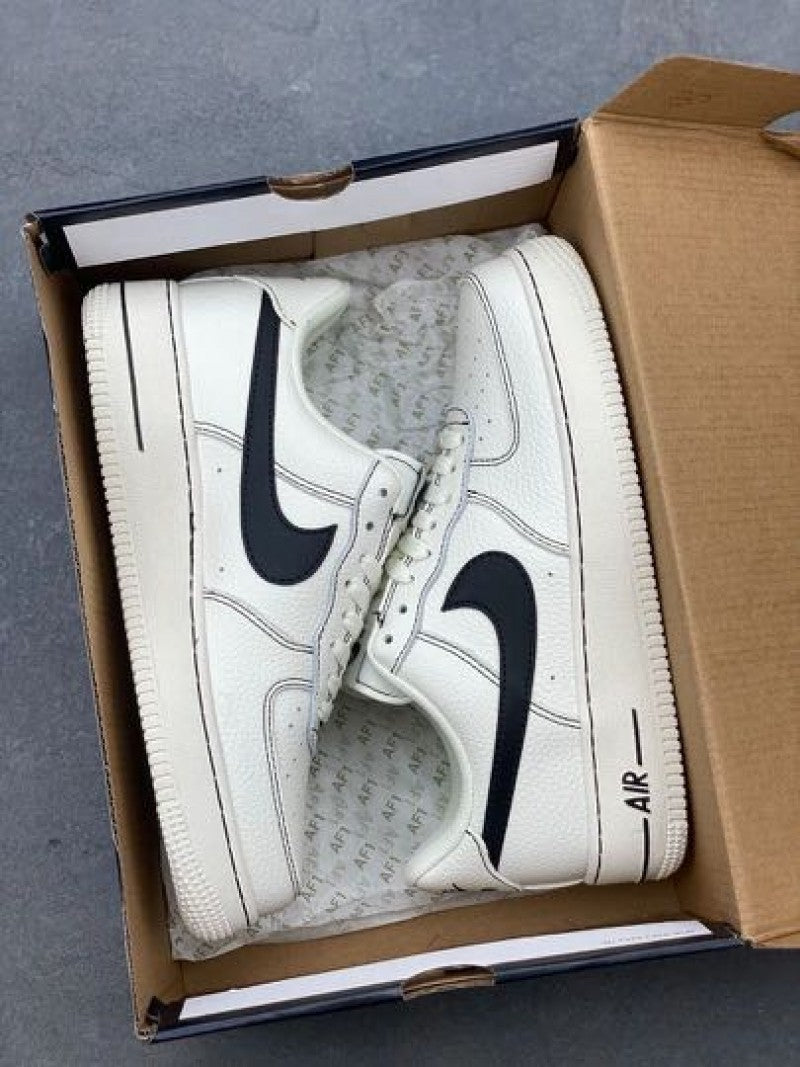 Nikee Airforce 1 LV8 Leather Cream Black