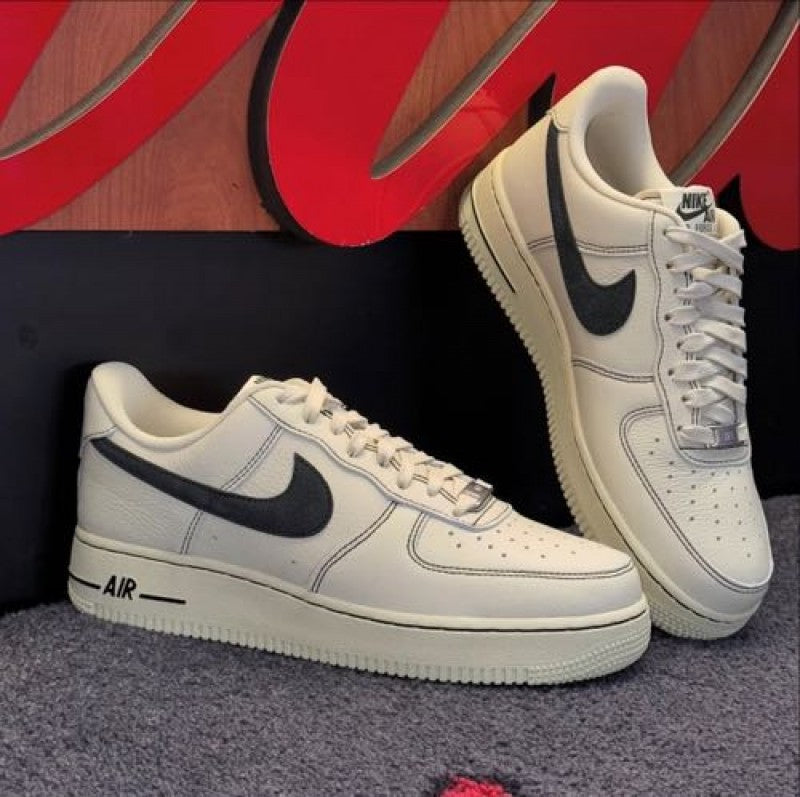 Nikee Airforce 1 LV8 Leather Cream Black