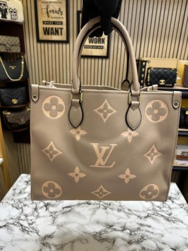 LOUIS VUITTON ONTHEGO PREMIUM QUALITY WITH DUST MEDIUM SIZE (KHAKI)