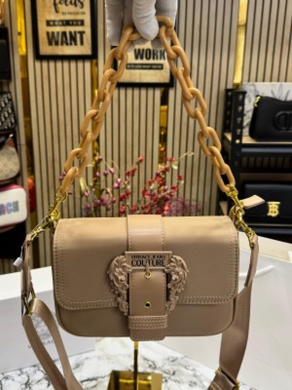 Versace Jeans Couture Baroque Shoulder Bag (Khaki)
