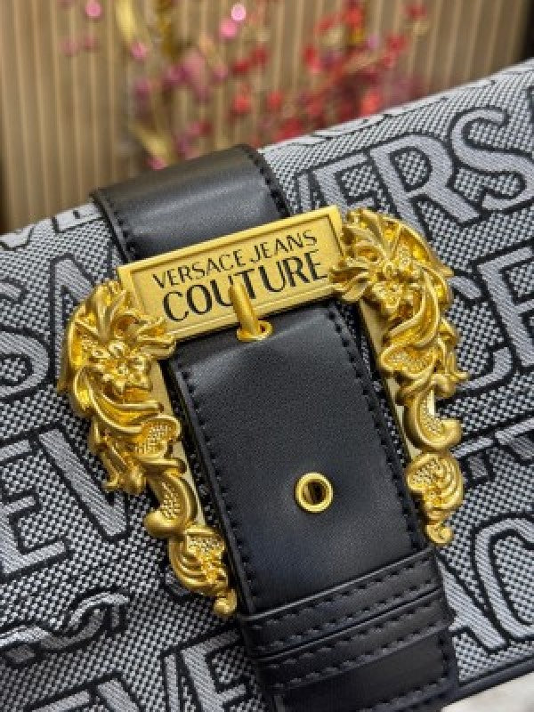 Versace Jeans Couture Baroque Shoulder Bag (Old Flower Black)