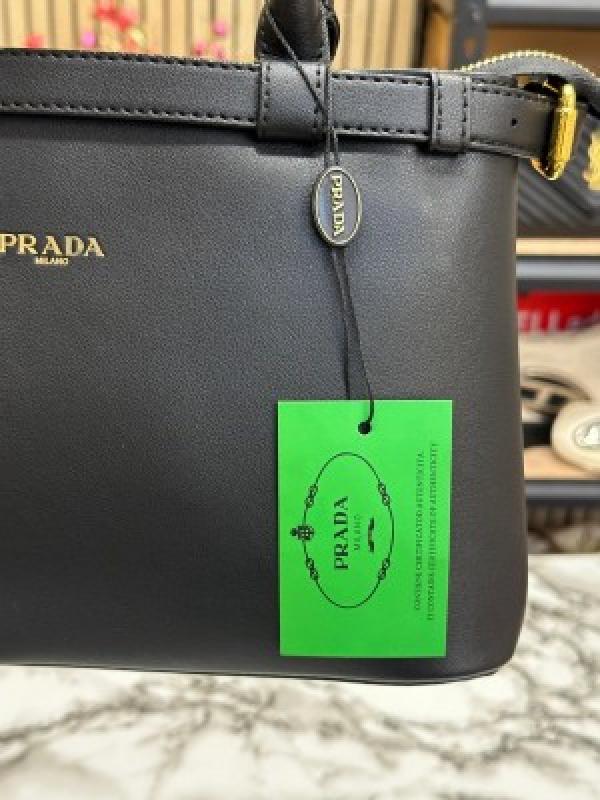 Prada  Buckle  Handbag  With  Sling  And  Dust  Bag  (Black)