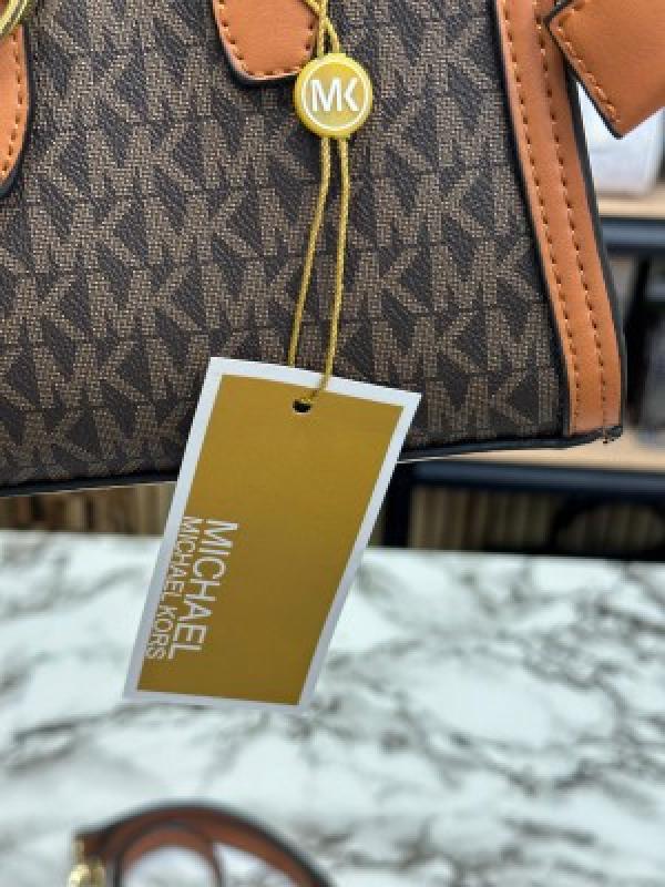 MICHAEL KORS GABBY SATCHEL CROSSBODY BAG WITH DUST BAG (H02065) COFFEE BROWN