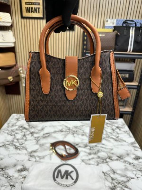 MICHAEL KORS GABBY SATCHEL CROSSBODY BAG WITH DUST BAG (H02065) COFFEE BROWN