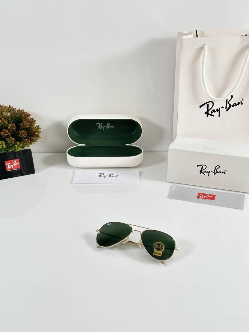 Rayban Aviator 3026 Gold Green GLASS