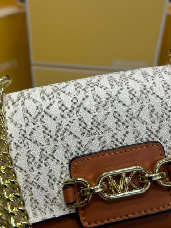 MICHAEL KOR S HEATHER MK LOGO WITH OG BOX AND DUST BAG WITH CARRY BAG PREMIUM QUALITY (BEIGE) 60027