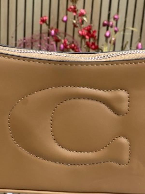 Coach Teri Shoulder Bag With Box And Dust Bag (Khaki)