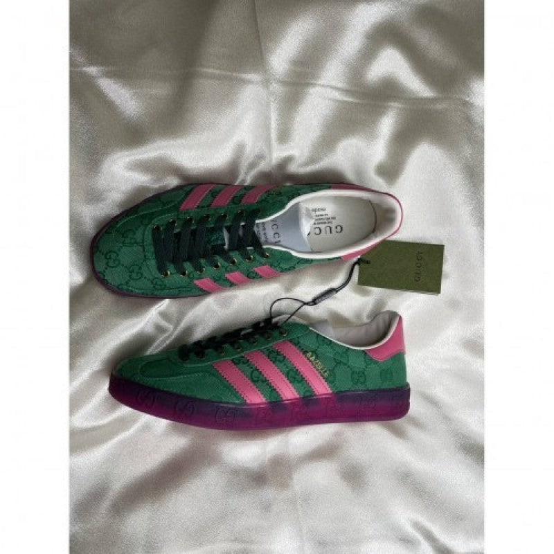 Adida ss x gazelle original gg canvas green pink