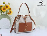Michael  Kors  Maeve  Medium  Bucket  Bag  With  Dust  Bag  Beige  Brown  100829