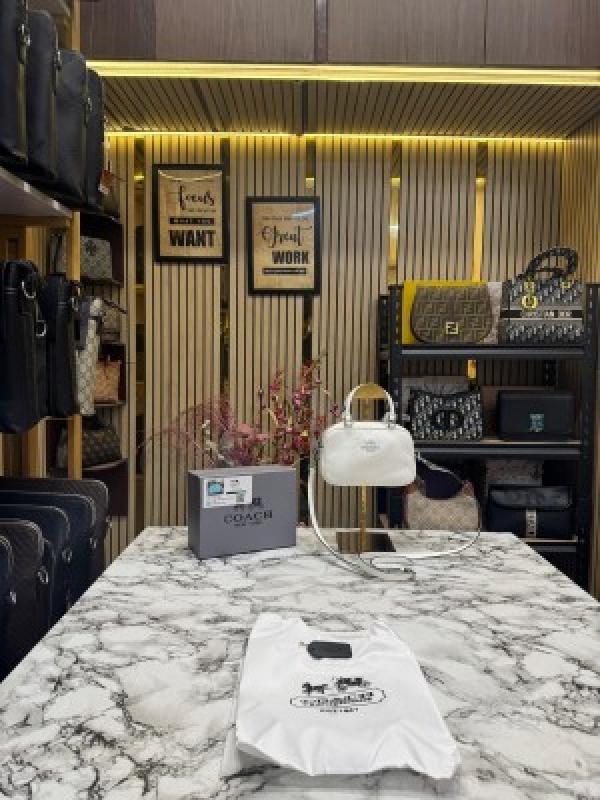 Coach Satchel Women Crossbody Bag Sling Bag With Box And DustBag (White)