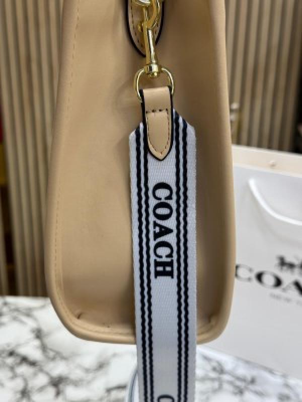 Coach Signature Canvas Shoulder Bag Tote With CarryBag (Yellow)
