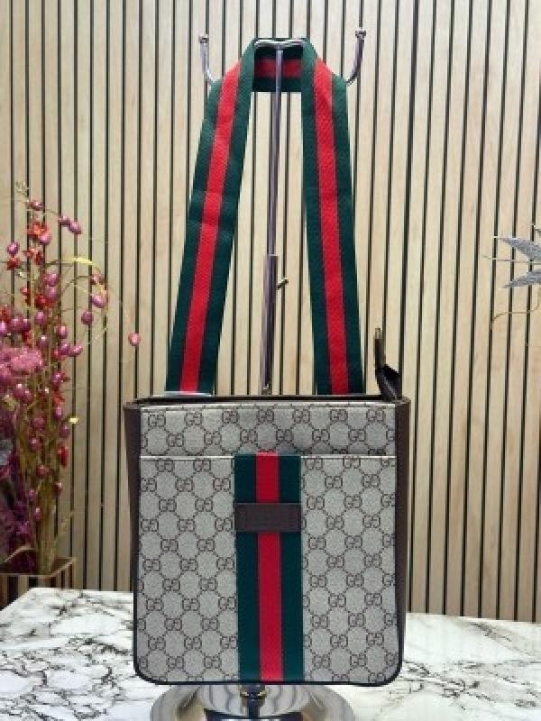 GUCC I LUXURY SIDE BAG WITH DUST BAG HEAVY QUALITY (BROWN) 8011G