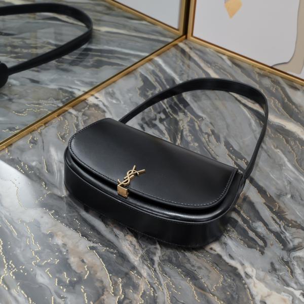 YSL Saint Laurent Crossbody & Shoulder Bag Cassandra Voltaire Mini Black With Dust Bag & OG Box 6064
