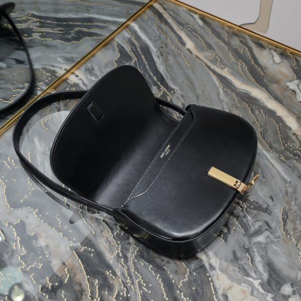 YSL Saint Laurent Crossbody & Shoulder Bag Cassandra Voltaire Mini Black With Dust Bag & OG Box 6064