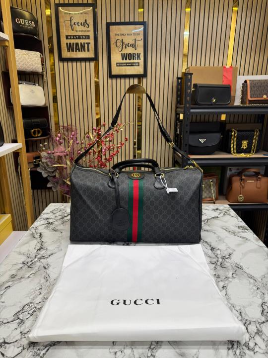 GUCC I DUFFLE WITH DUST BAG PREMIUM QUALITY (BLACK)