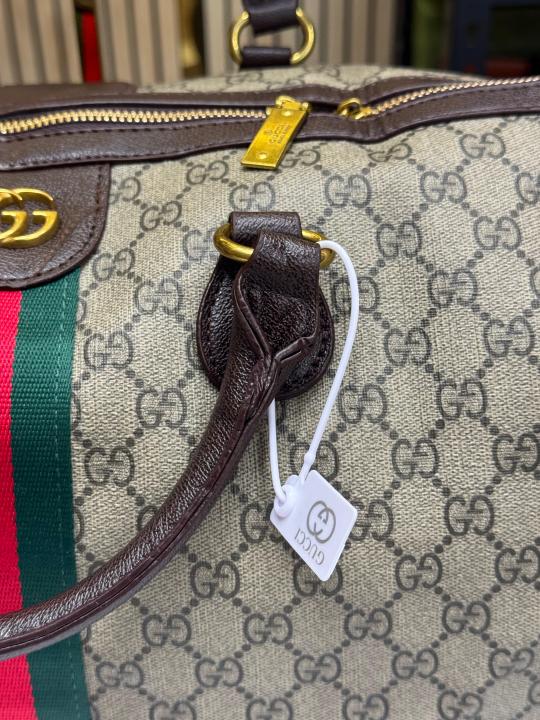 GUCC I DUFFLE WITH DUST BAG PREMIUM QUALITY (BROWN)