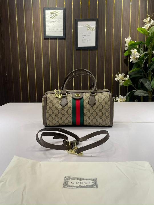 Gucci Ophidia GG Boston Supreme Canvas With Dust Bag 524532