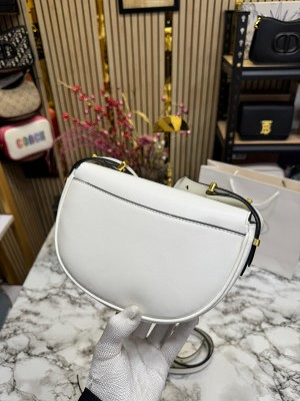 Prada Moon Pardieu Shoulder Bag With Box And DustBag Including CarryBag (White)