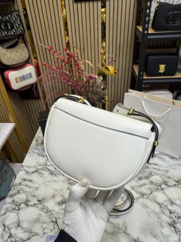 Prada Moon Pardieu Shoulder Bag With Box And DustBag Including CarryBag (White)