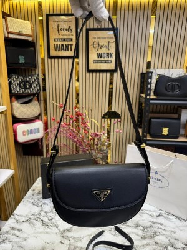 Prada  Moon  Pardieu  Shoulder  Bag  With  Box  And  DustBag  Including  CarryBag  (Black)