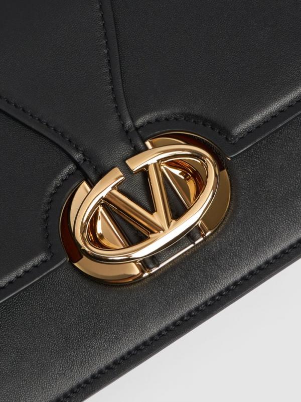 valentin o garavani small vlogo oclock leather shoulder bag with box 512