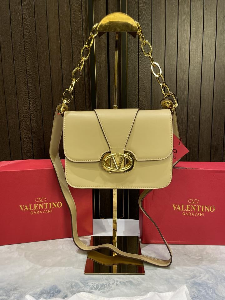 valentin o garavani small vlogo oclock leather shoulder bag with box 514