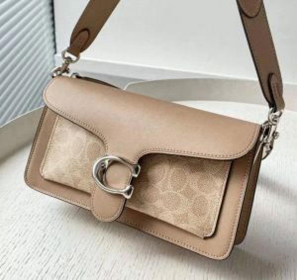 Coach Tabby 26 Shoulder Bag With OG Box & Dust Bag (Beige Cream) 5228