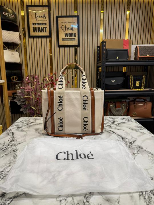 Chloe Premium Quality Handbag With Dust Bag (Cream)