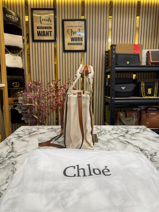 Chloe Premium Quality Handbag With Dust Bag (Cream)