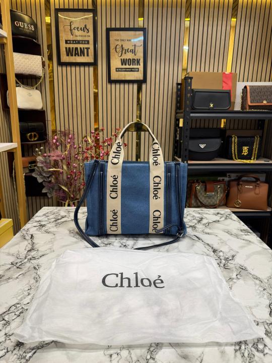 Chloe Premium Quality Handbag With Dust Bag (Blue)